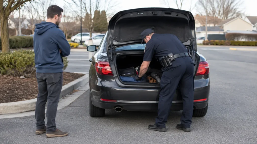 Illinois traffic stop car search criminal defense lawyer