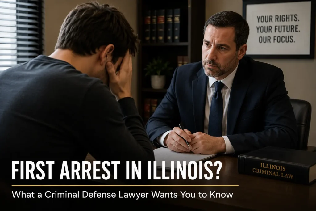 First arrest in Illinois criminal defense lawyer next steps